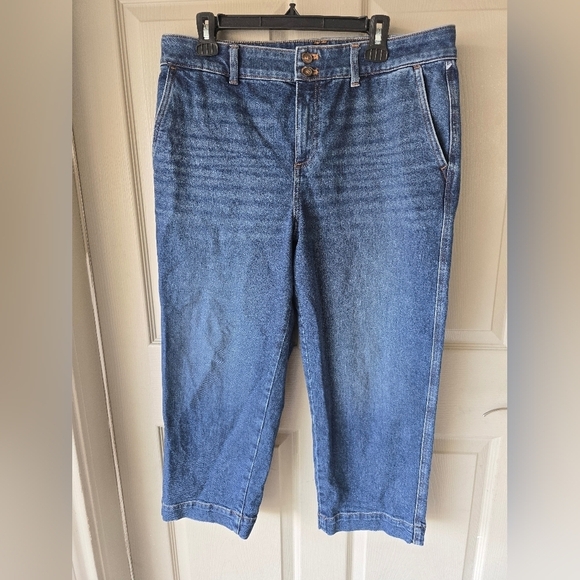 Talbots Jeans Womens 14P Blue Stovepipe Stretch Denim High Rise 36×24 - Picture 3 of 12